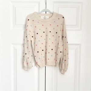 Toddler balloon sleeve sweater